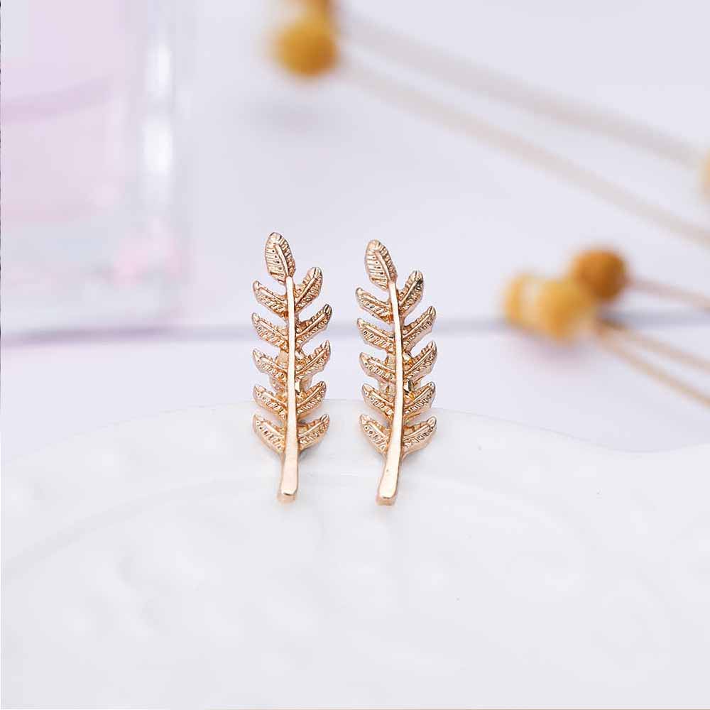 New Vintage Leaves Earrings for women Beautiful tree leave Earrings or like Feather Earrings Ear clip