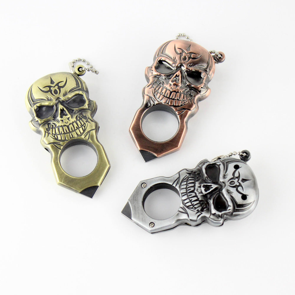3 Colors!! Cool Skull Style Pocket Metal Cigar Cigarette Lighter