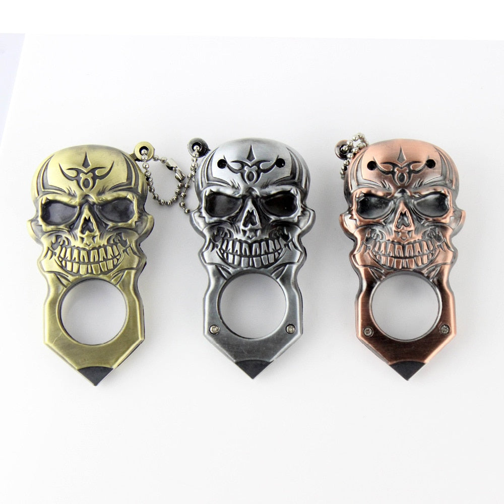 3 Colors!! Cool Skull Style Pocket Metal Cigar Cigarette Lighter