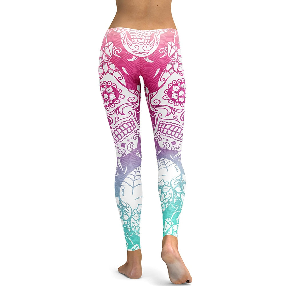 Women Leggings Sugar Skull