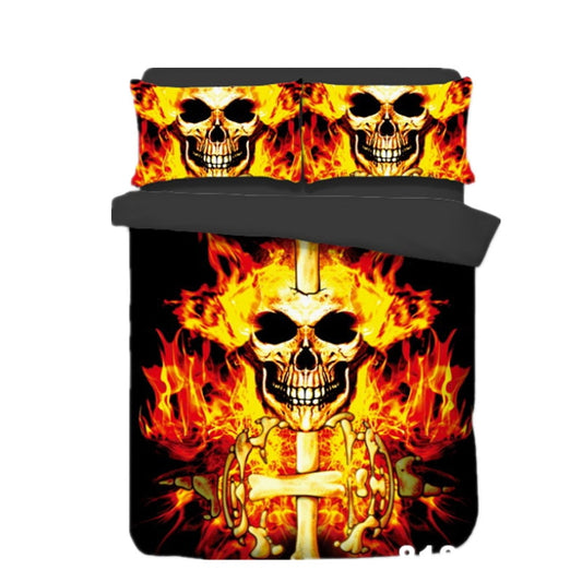 Skull bedding Sets queen size 3d sugar skull Duvet Cover set