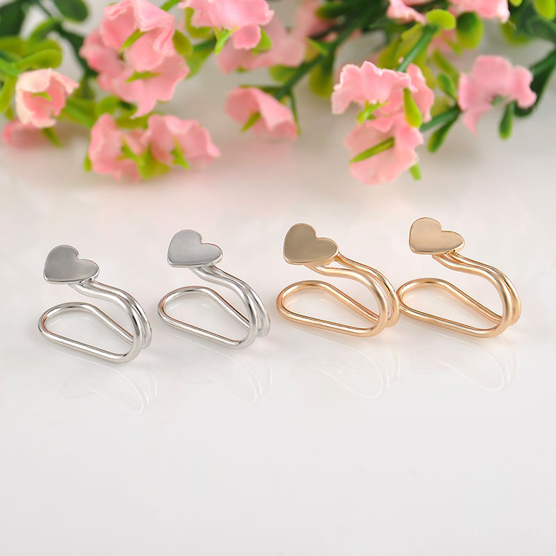 Fashion 1Pc Silvery/Golden Ear Cuff Earrings Women Charming Hot Non Piercing Cartilage Ear Clip