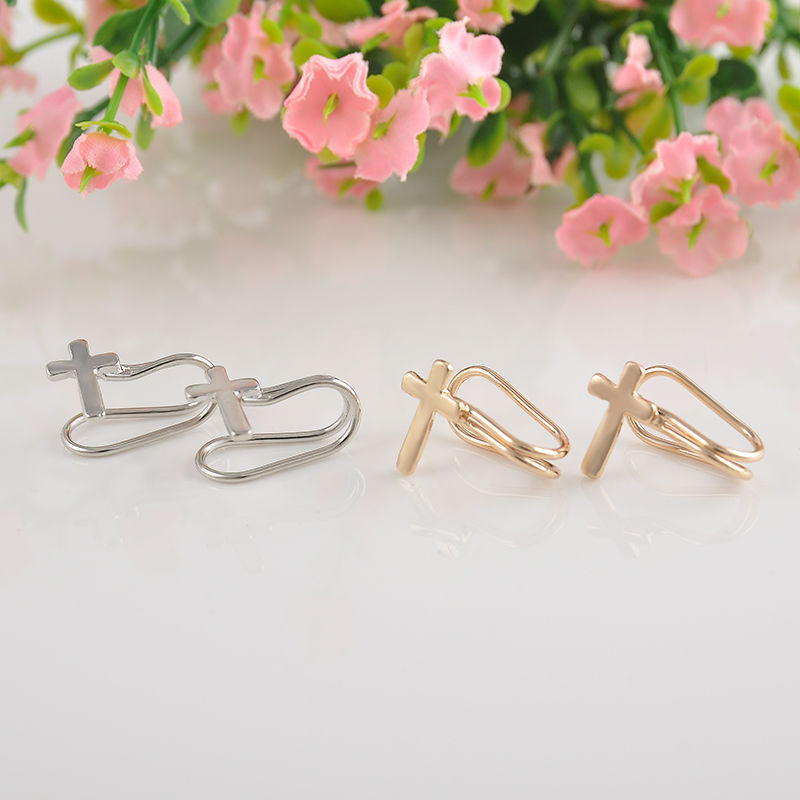 Fashion 1Pc Silvery/Golden Ear Cuff Earrings Women Charming Hot Non Piercing Cartilage Ear Clip