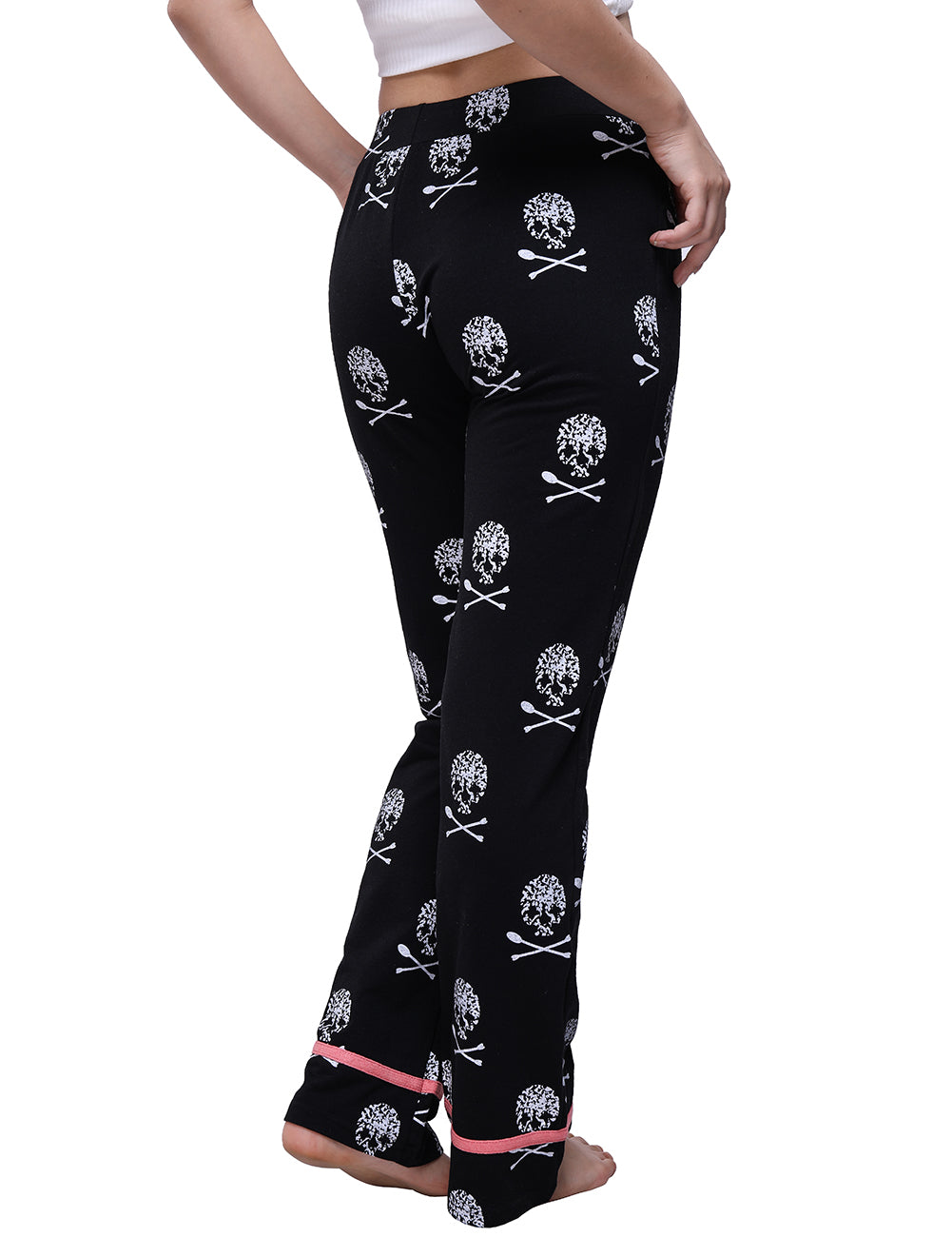 Women Pants Drawstring Casual Low Waist Flare Wide Leg Long Pants