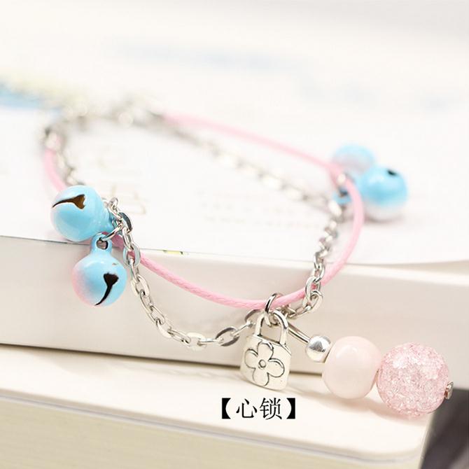 Fashion imitation pearl double chains choker Simple anklet 8 letter Handmade Beaded bracelet bangle luxury jewelry