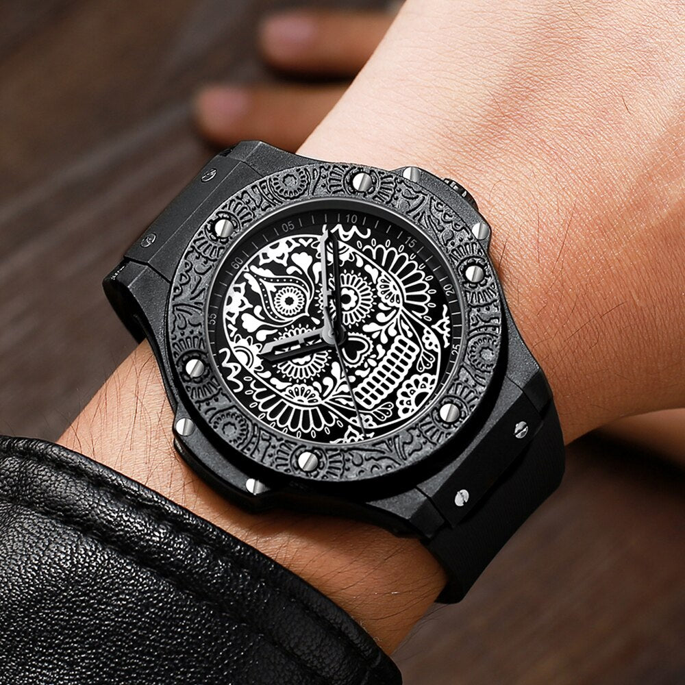 Men Sport Waterproof Rubber Quartz Watch Man Military Clock Wrist watches Relogio Masculino