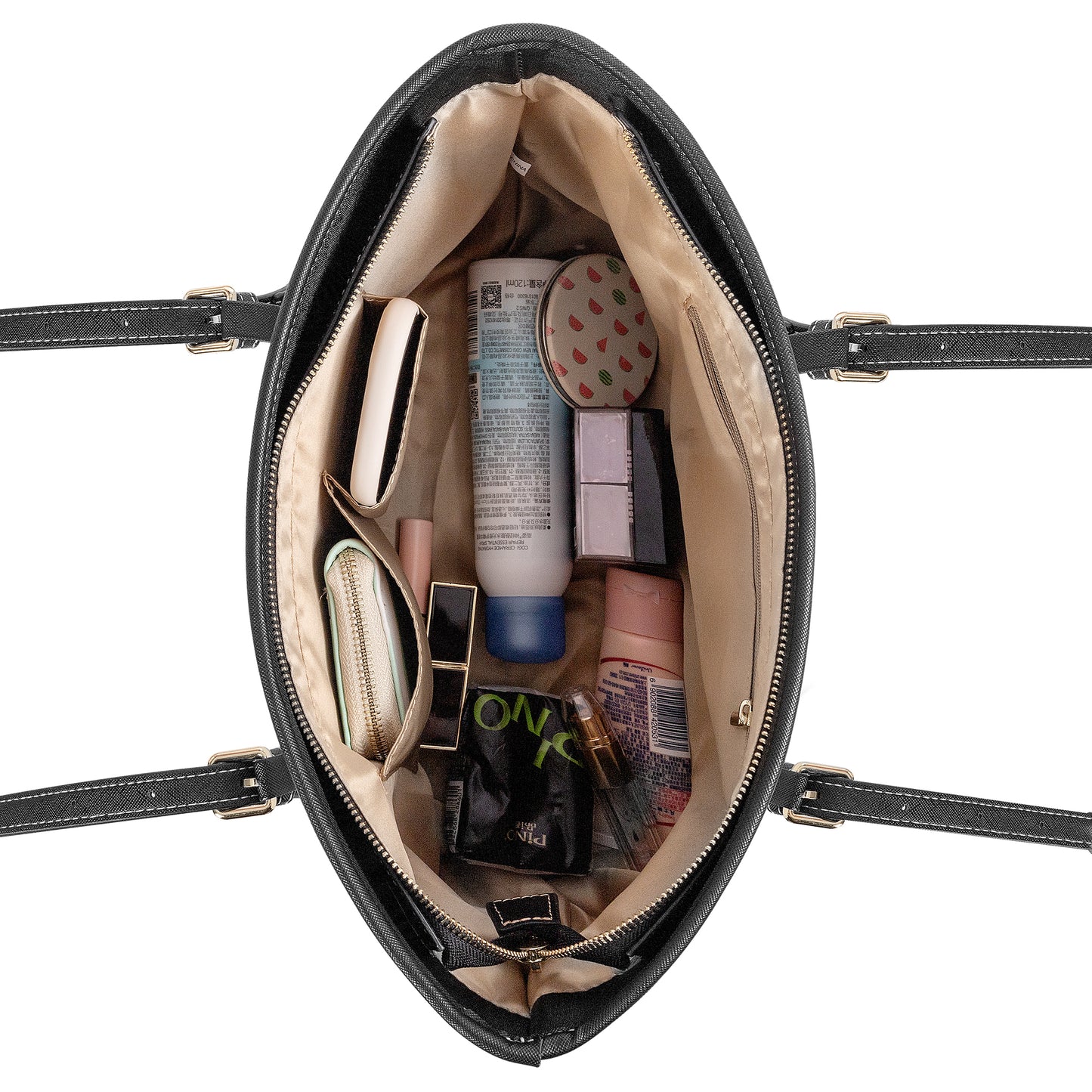 Mexican skull Leather Tote Bags