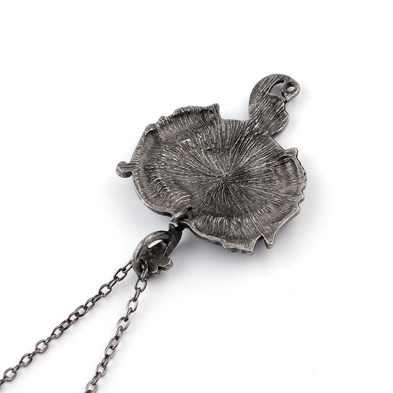 Gothic Necklace Accessories Skull Necklace Long Choker for Men's Imported Skeleton Heart Pendants Necklaces Kafatasi Punk Kolye