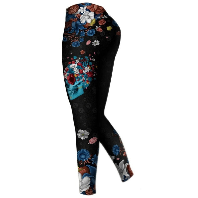 Set 2 pcs sugar skull leggings & tank tops