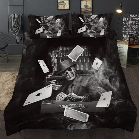 Queen bedding set sugar skull Bedding Sets queen size 3d Skull duvet cover