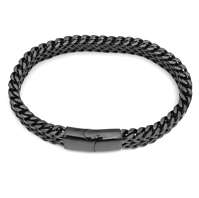 gold chain on hand men bracelets on hand stainless steel