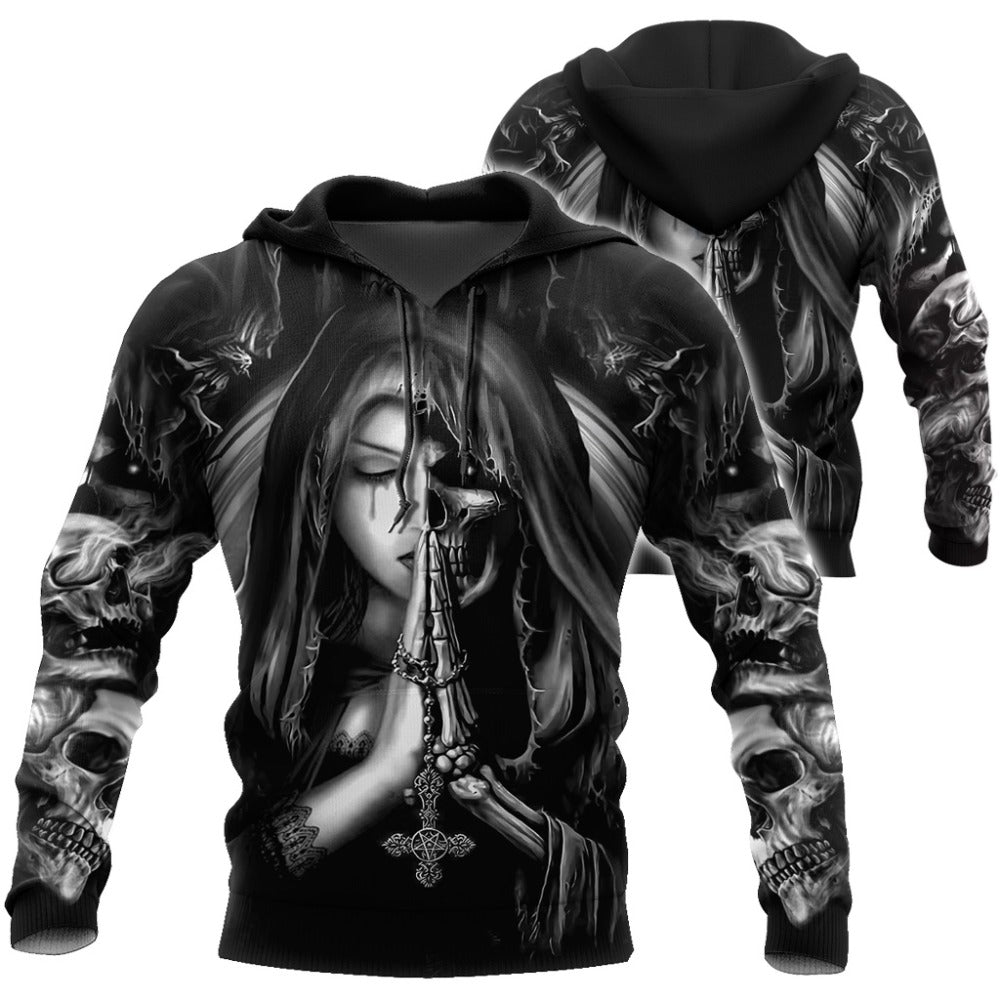 Skull Tattoo 3D All Over Printed Fashion Hoodies Men Hooded Sweatshirt Unisex Zip Pullover Casual Jacket Tracksuit