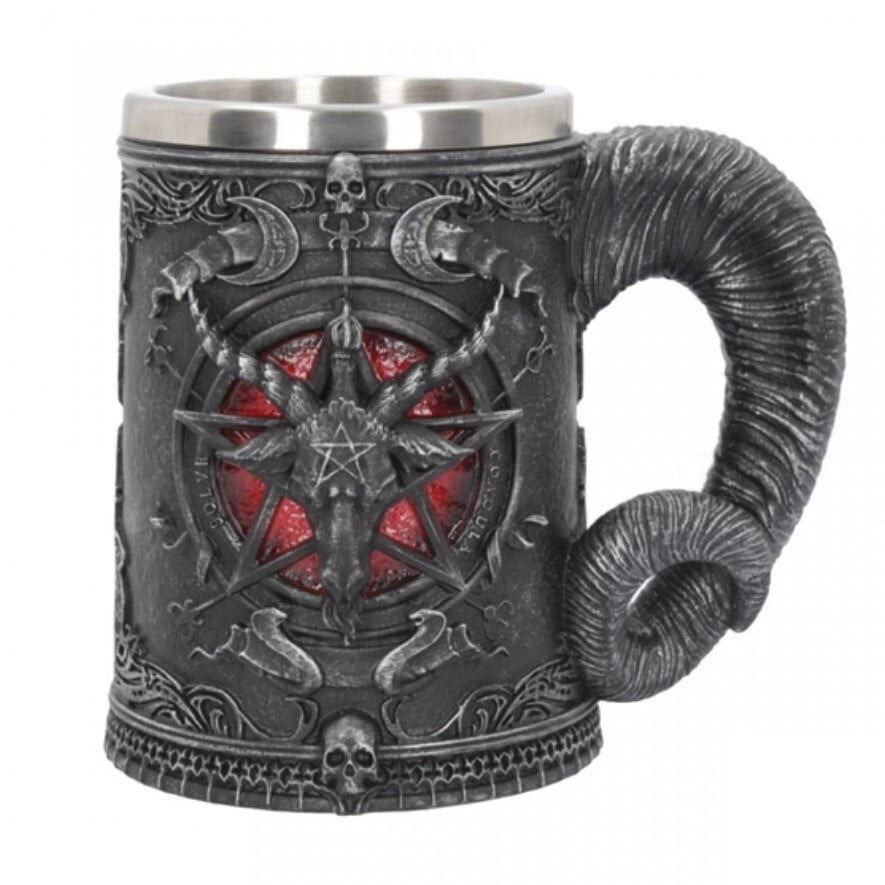 Baphomet coffee mugs stainless steel cups and mugs beer tankard creative drinkware