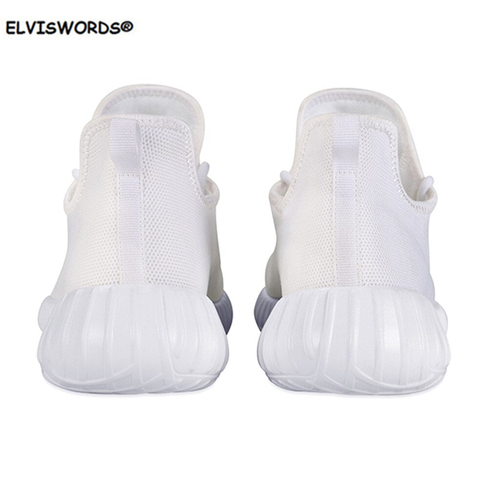 Women's Flats Shoes Tropical Leaves Skull Printed Girls Sneakers