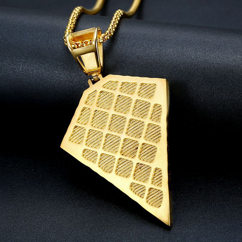 Men's Necklace Big Jesus Cross Pendant & Chain Mens Gold