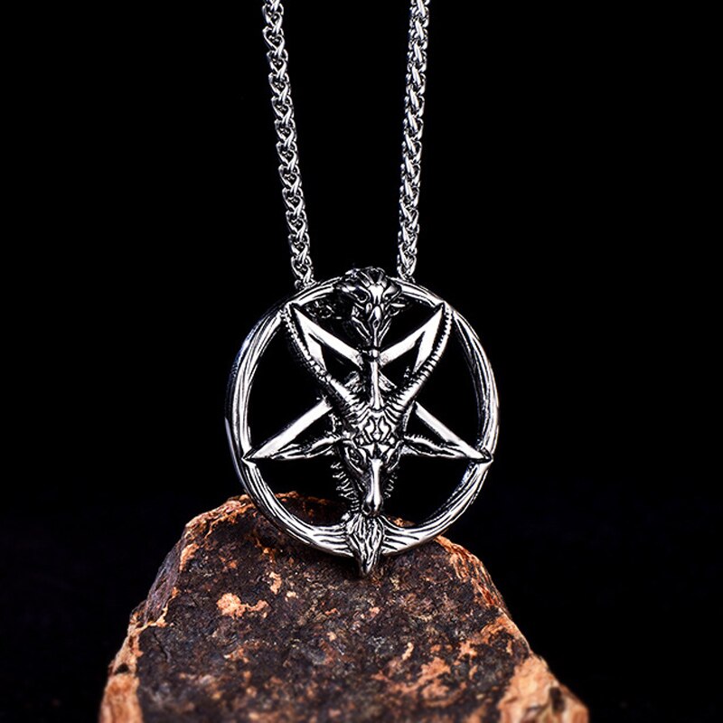 Baphomet Satan Necklace Satanic Jewelry Stainless Steel