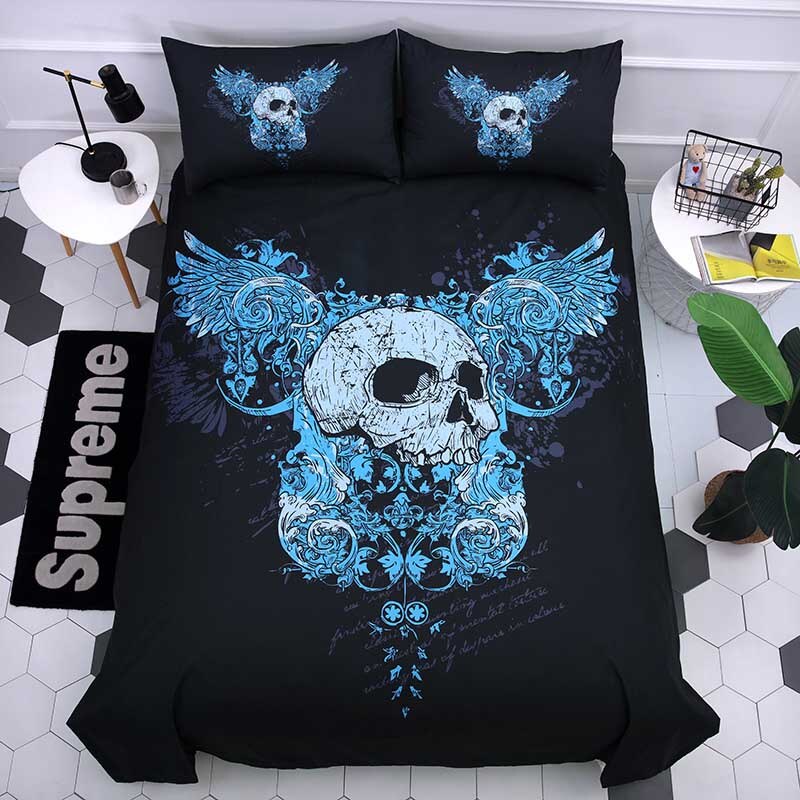 Sugar Skull 3D Printing Bedding Set Duvet Covers Set Pillowcases