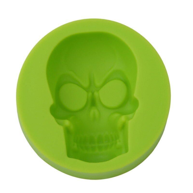 3D Skeleton Head Skull Silicone DIY Chocolate Candy Molds Party Cake Decoration Mold Pastry Baking Decoration Tools