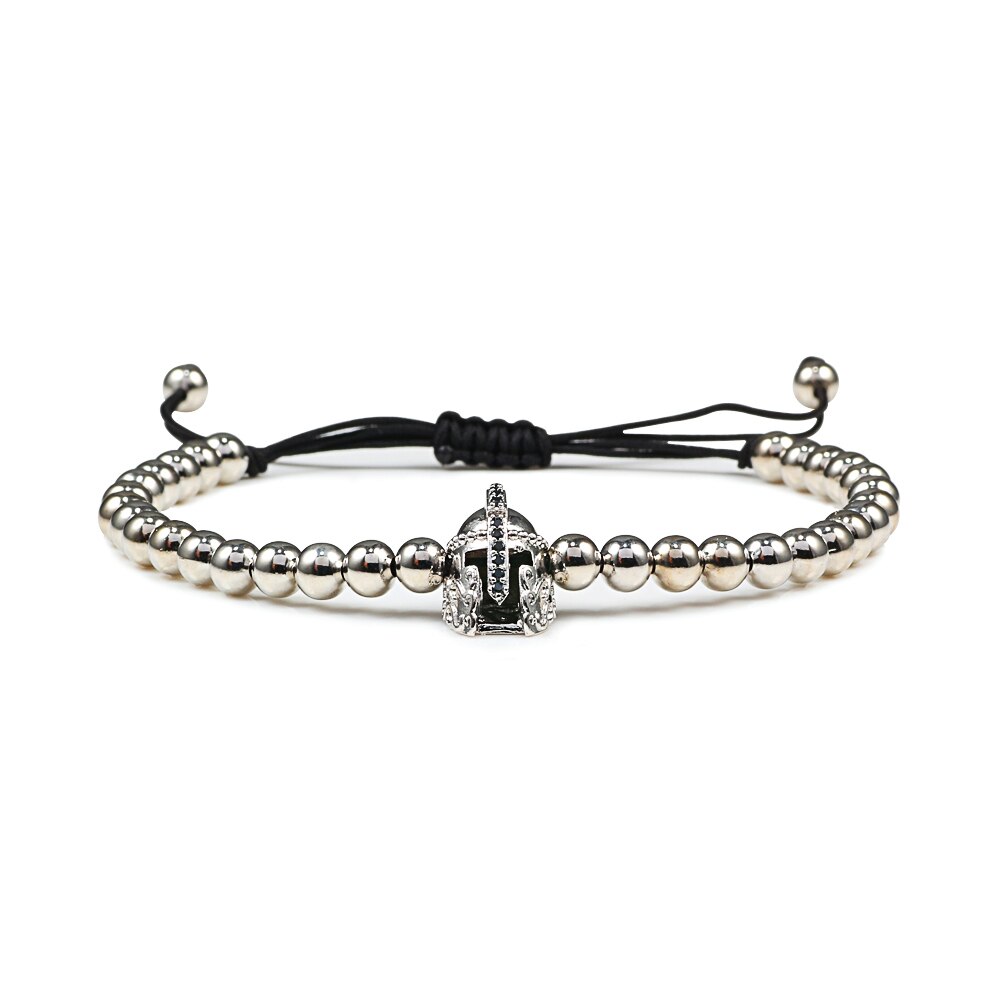 Charm Skull Head Copper Beads Bracelets Handmade