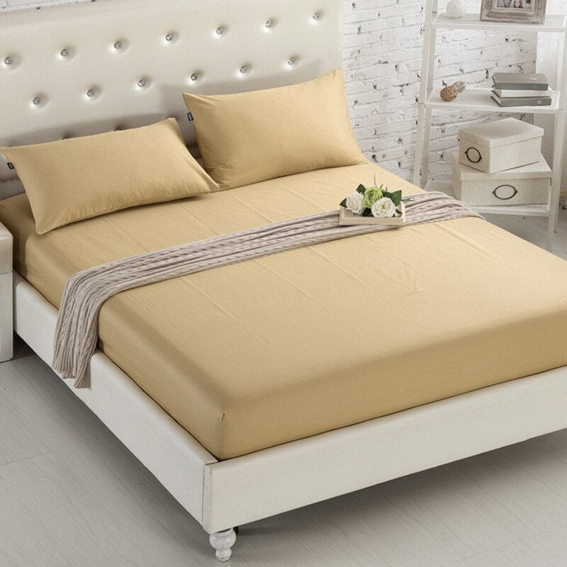 Pure Color Mattress Cover Bed Sheet