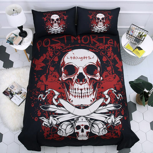 Sugar Skull 3D Printing Bedding Set Duvet Covers Set Pillowcases