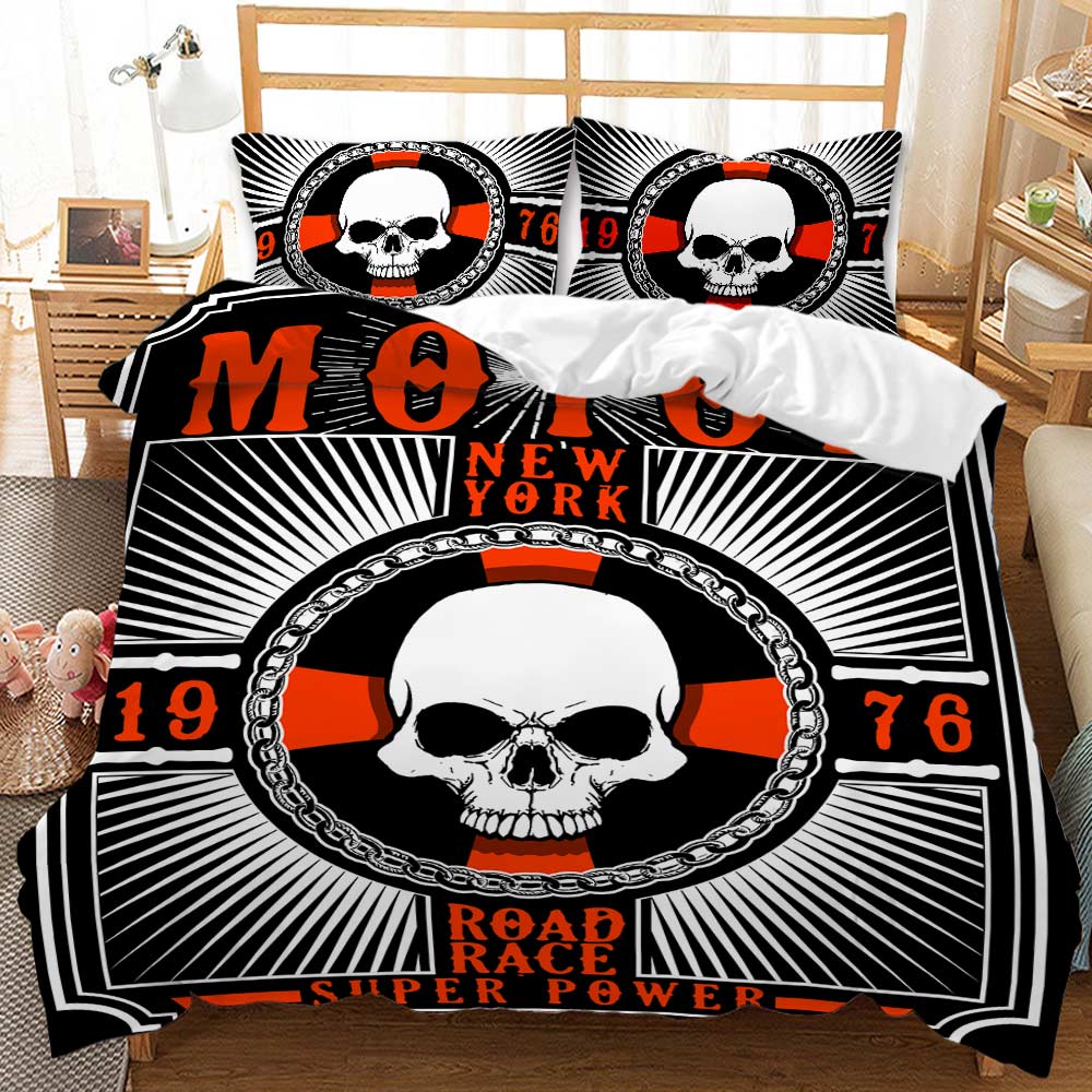 3D juego de cama sugar skull luxury duvet cover designer bedding