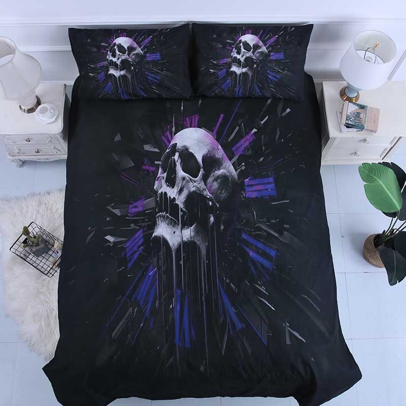 Sugar Skull 3D Printing Bedding Set Duvet Covers Set Pillowcases