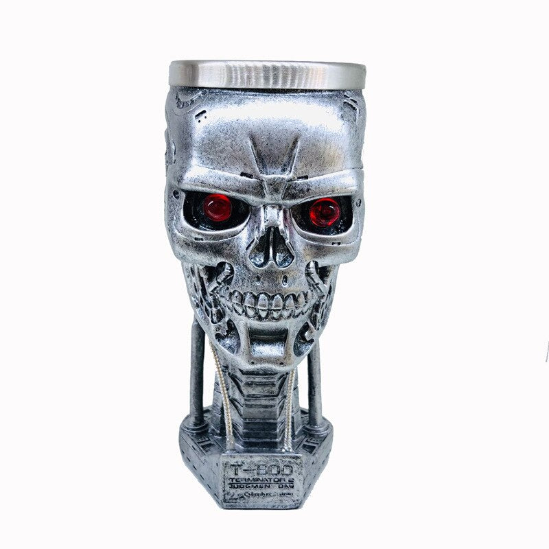3D Model Skull Skull Goblet Terminator Cup Ashtray Decoration Decorative Cup Red Wine Glass