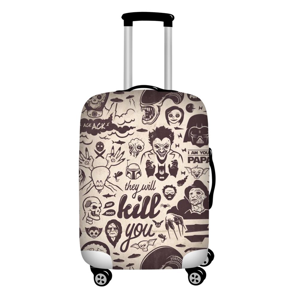 Sugar Skull Dust-proof Luggage Cover Suitcase Protective Bag Case