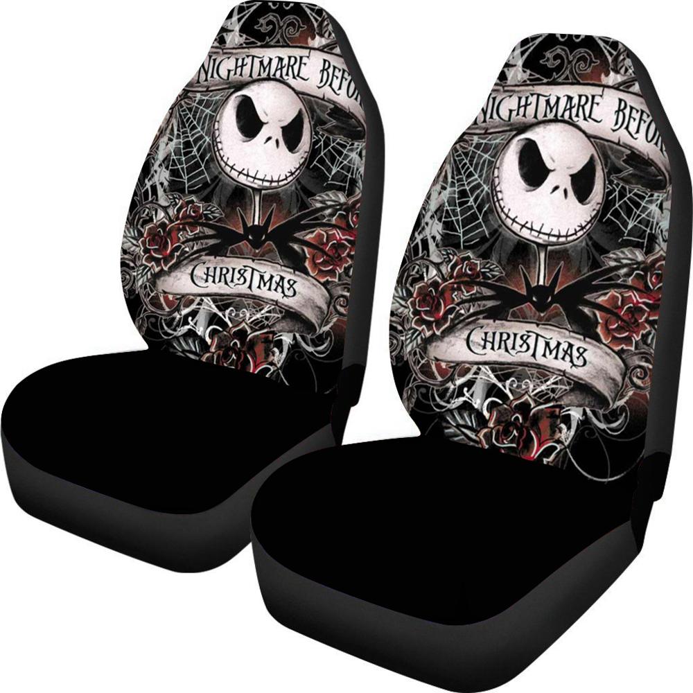 The Nightmare before Christmas Design Car Seat Cover Cartoon Car Protector Case