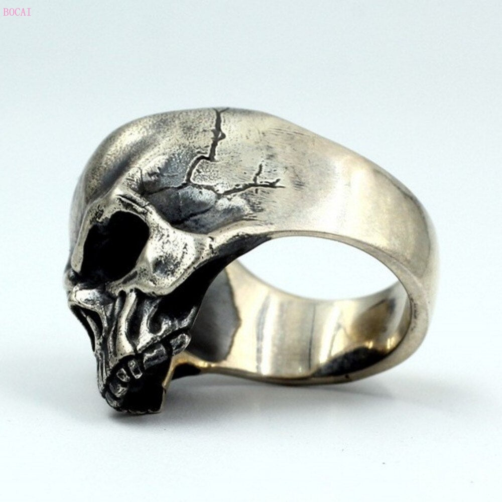 2020 news fashion SKULL rings silver s925 Sterling Silver Handmade
