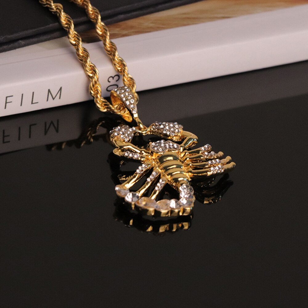 Animal Scorpion Hip Hop Pendant Chain Gold