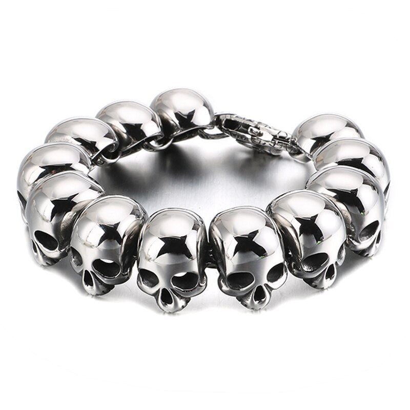 Skull Head Stainless Steel Bracelet Vintage