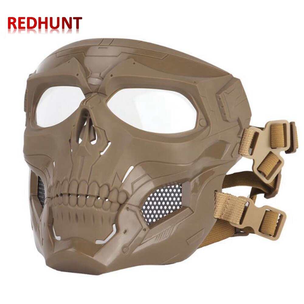 Skull Skeleton Mask Tactical Full Face Mask with Eye Protection Helmet Mask