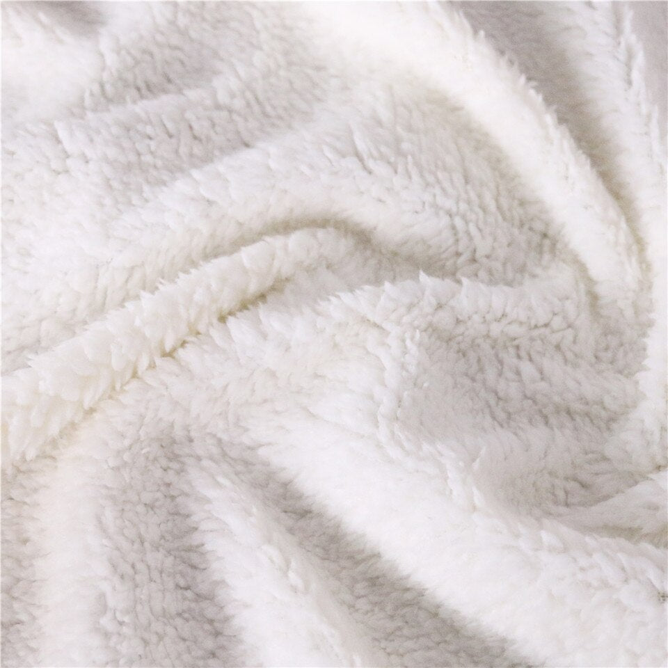 Terror Skull Blanket 3D Printing Hooded Blanket Fleece Blanket Black