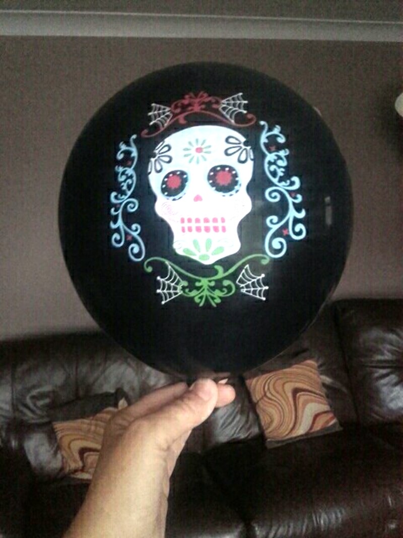 10pcs Day of The Dead Balloon Dia de los Muertos Latex Balloons