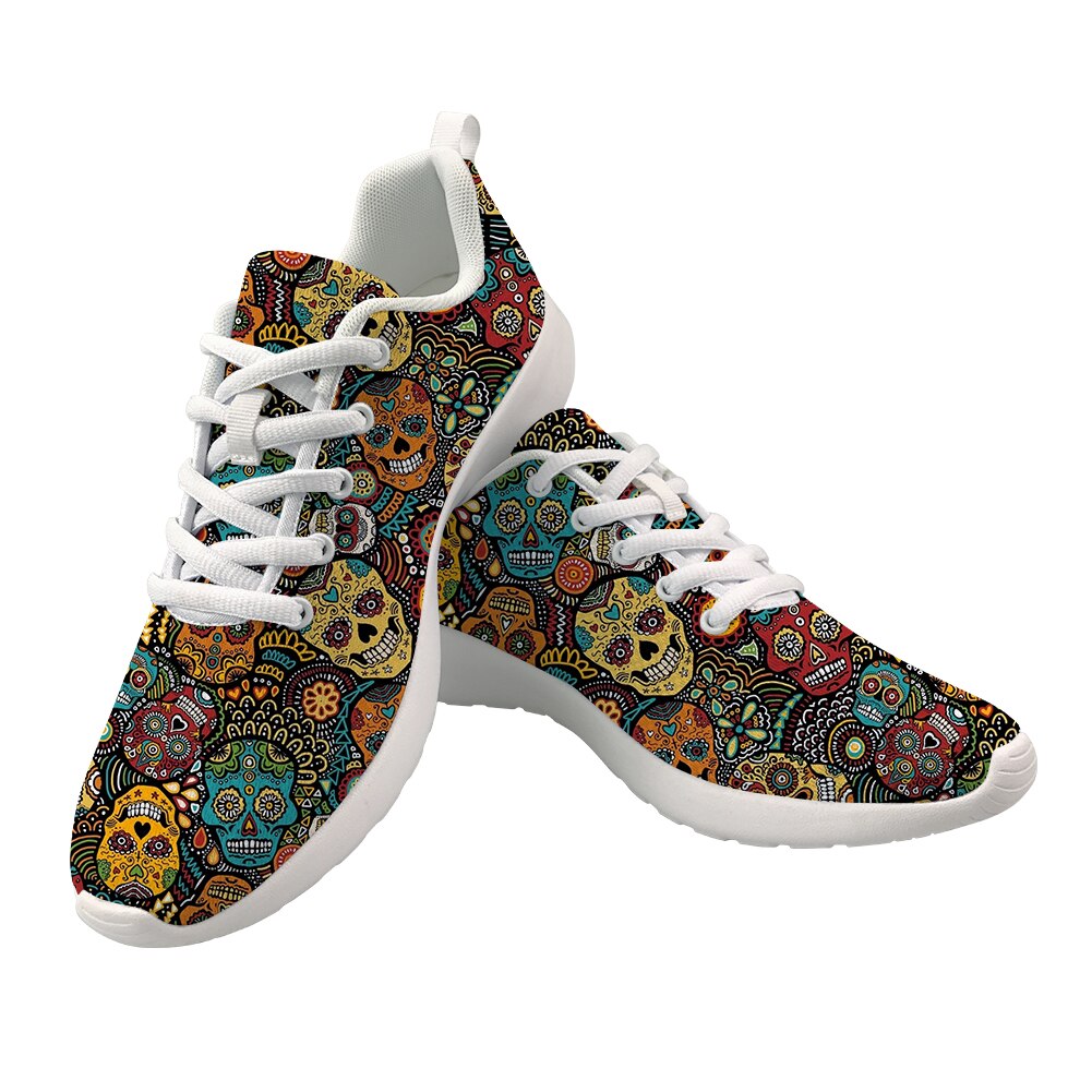 Gothic Shoes Women's Sneakers Sugar Skull