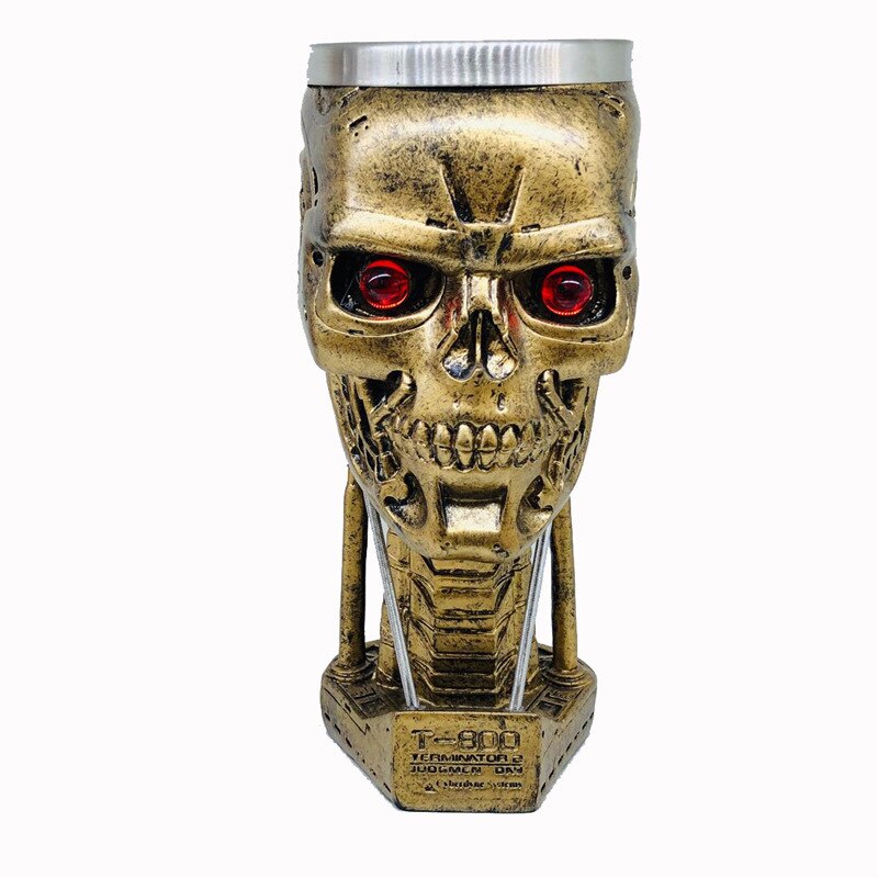3D Model Skull Skull Goblet Terminator Cup Ashtray Decoration Decorative Cup Red Wine Glass