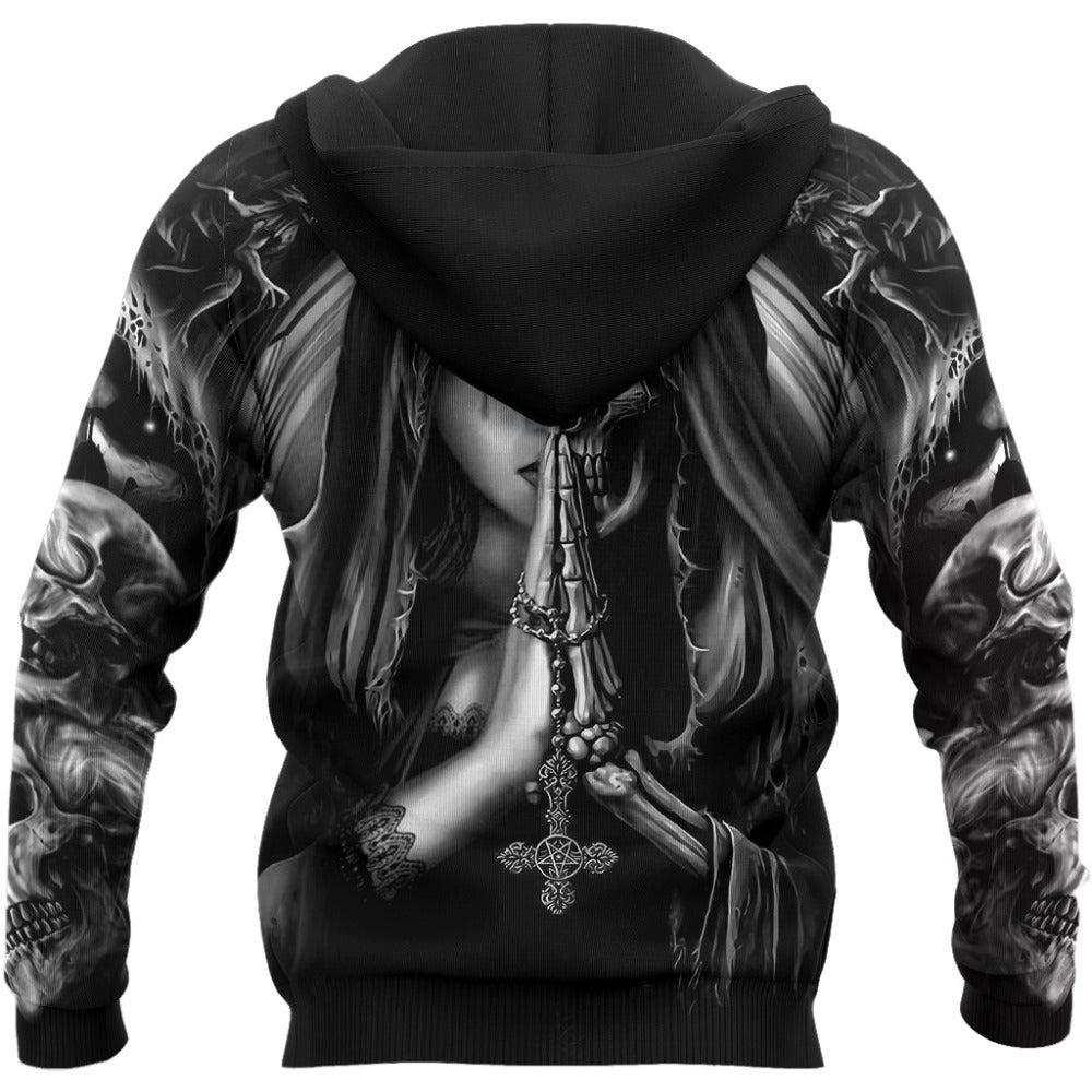 Skull Tattoo 3D All Over Printed Fashion Hoodies Men Hooded Sweatshirt Unisex Zip Pullover Casual Jacket Tracksuit