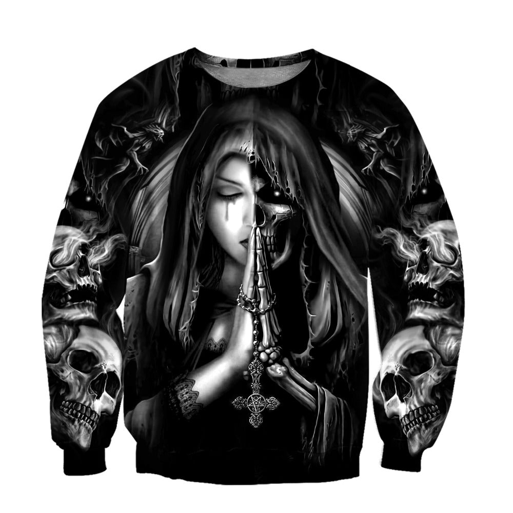 Skull Tattoo 3D All Over Printed Fashion Hoodies Men Hooded Sweatshirt Unisex Zip Pullover Casual Jacket Tracksuit