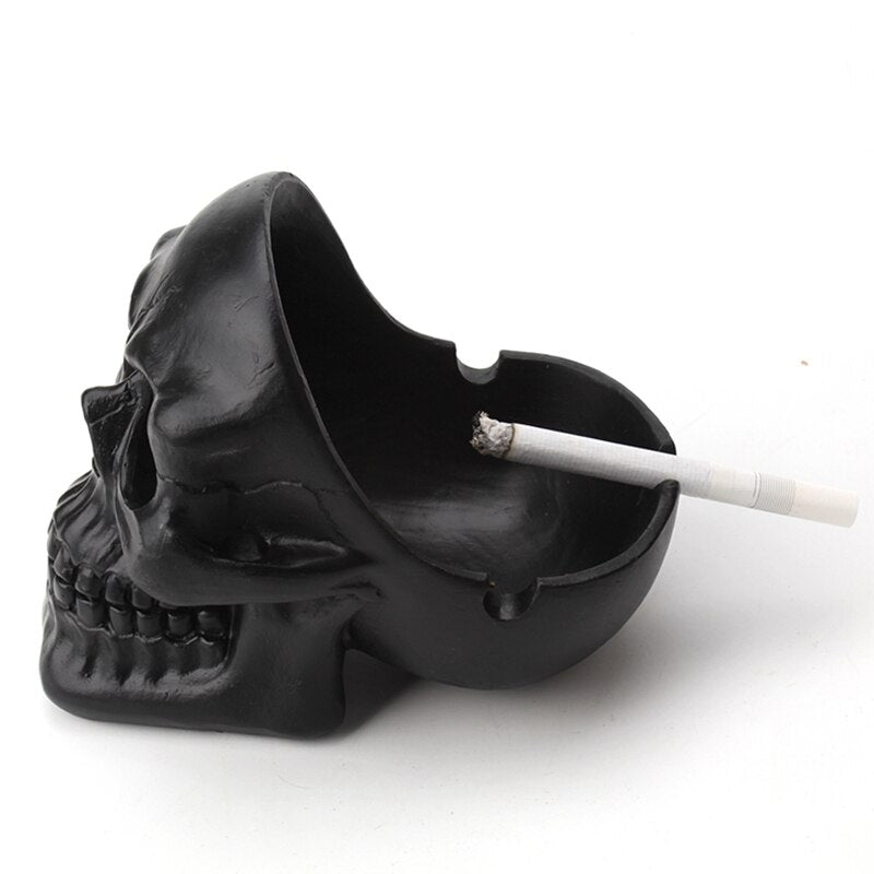 Skull Ashtray Tobacco Ash Box Sculpture Statue Cigarette Ash Container Skull
