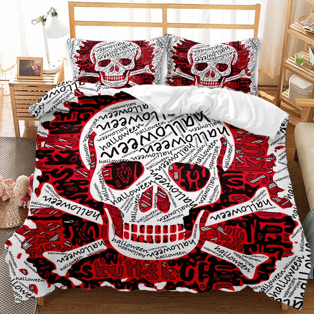 3D juego de cama sugar skull luxury duvet cover designer bedding
