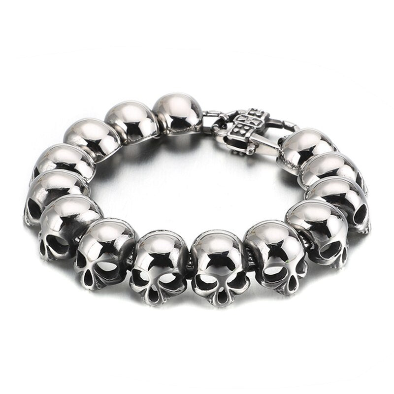 Skull Head Stainless Steel Bracelet Vintage