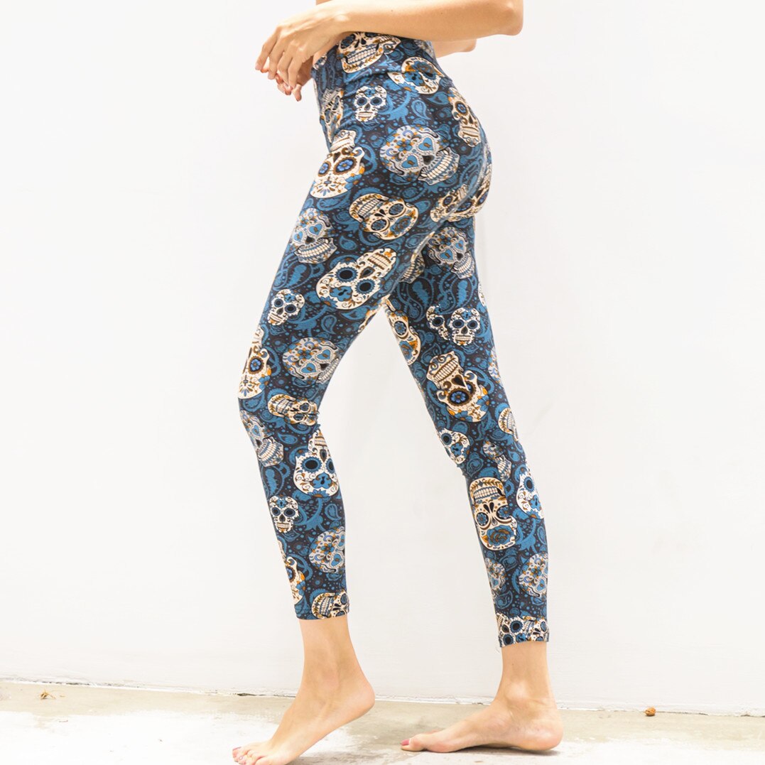 Sugar Skulls Super Soft High Quality Mommy Children Fashion Leggings