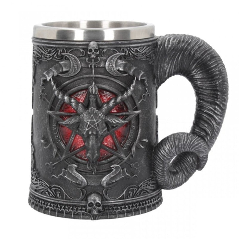 Baphomet coffee mugs stainless steel cups and mugs beer tankard creative drinkware