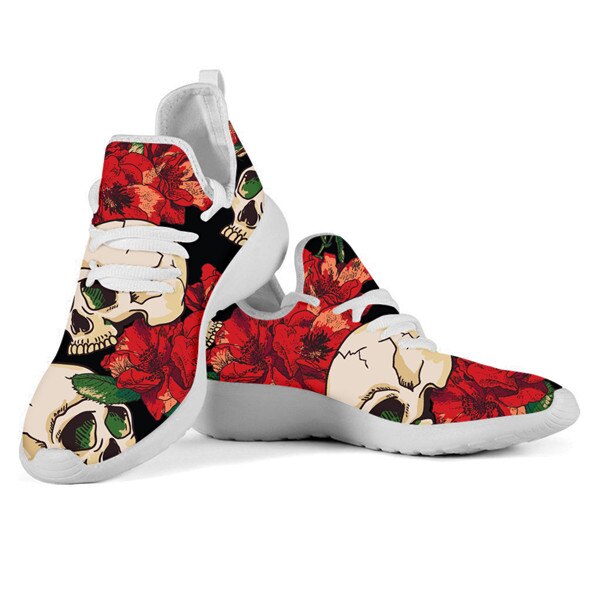 Flats Women Shoes Casual Sneakers Fashion Skull
