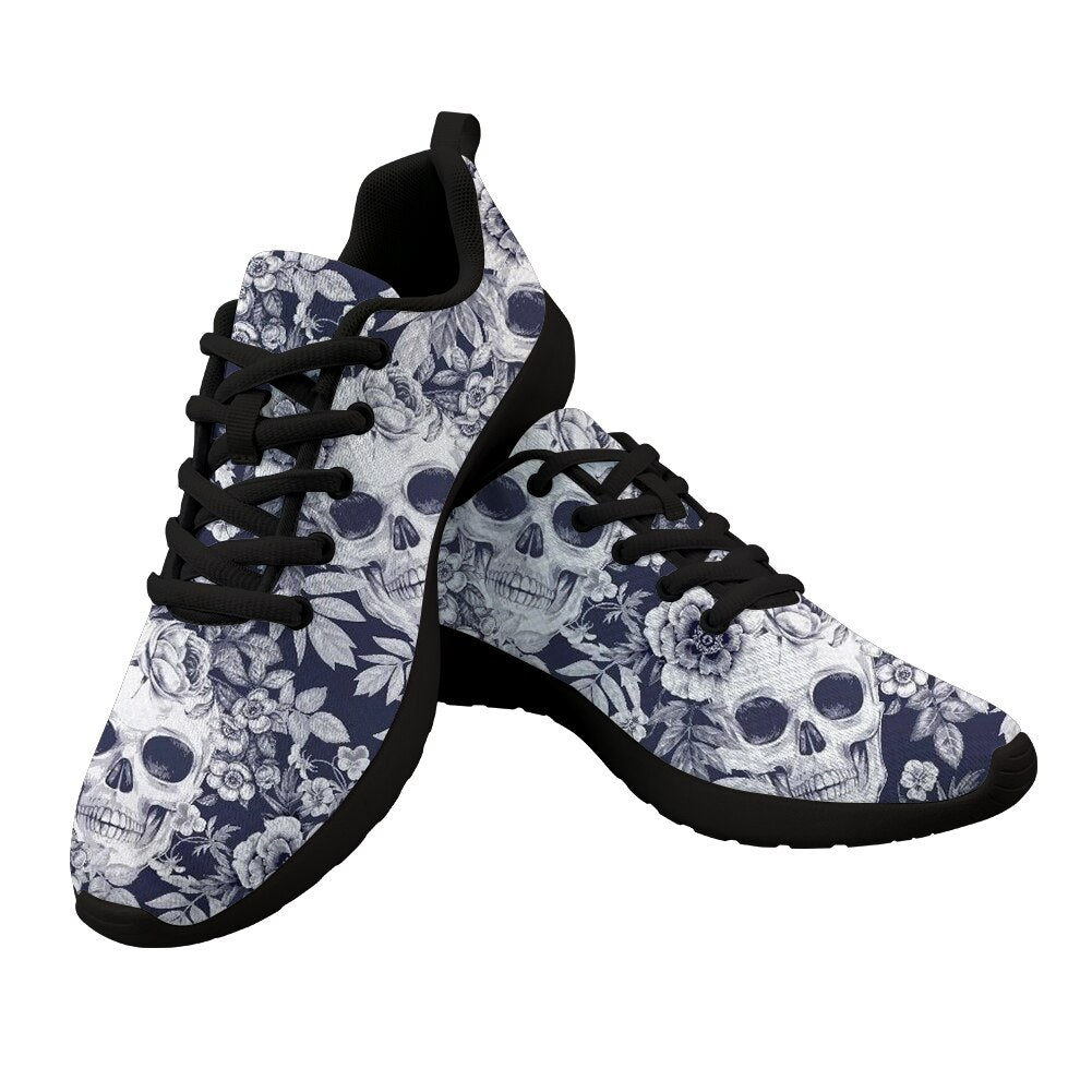 Gothic Shoes Women's Sneakers Sugar Skull