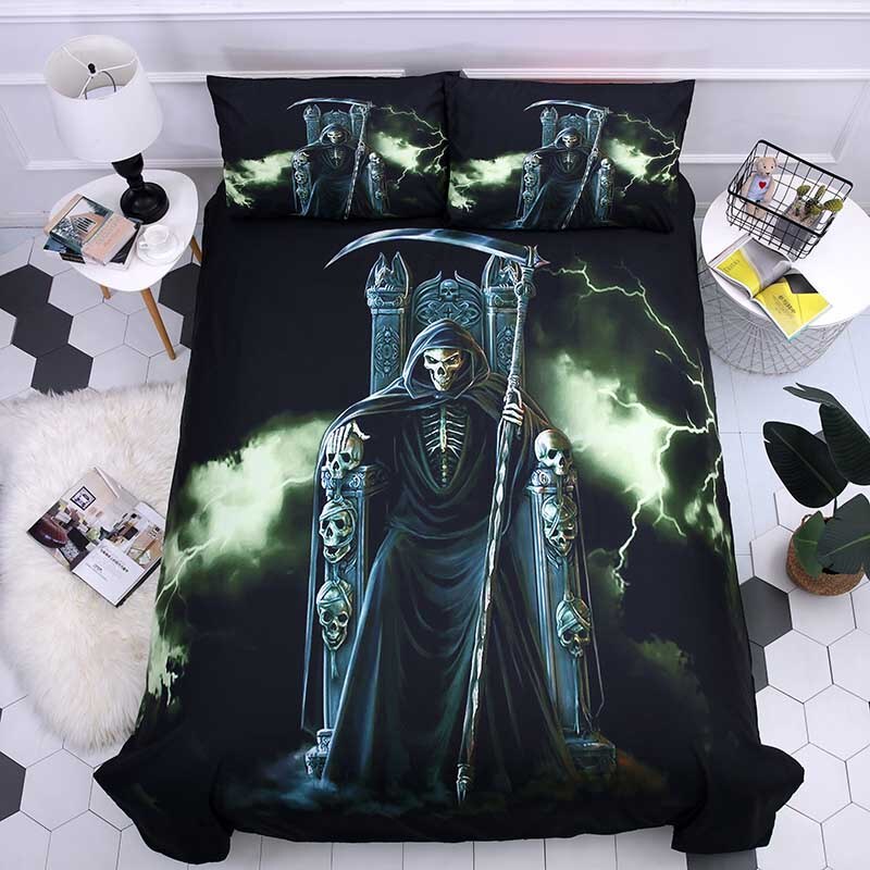 Sugar Skull 3D Printing Bedding Set Duvet Covers Set Pillowcases