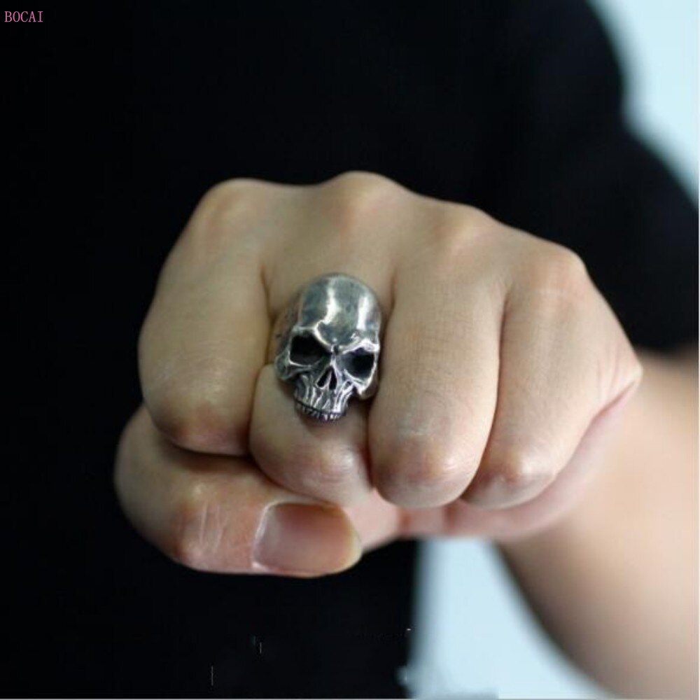 2020 news fashion SKULL rings silver s925 Sterling Silver Handmade