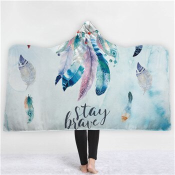 Fashion Sugar Skull Flower Hooded Blanket for Adults Floral Gothic